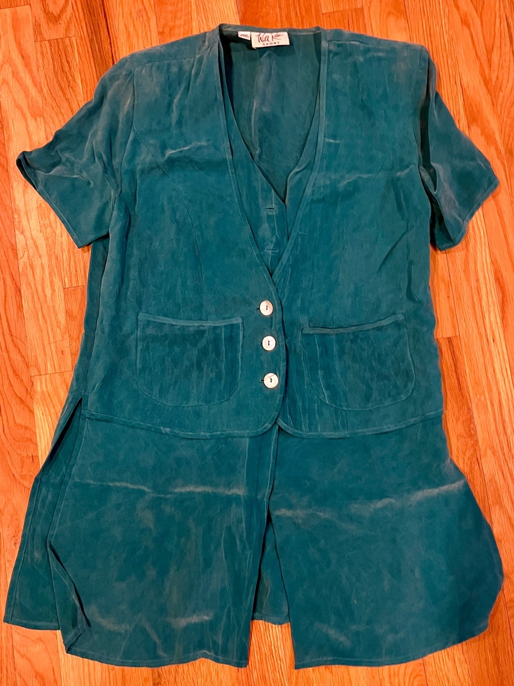 Wild Rose Soft Teal Short Sleeve Tunic & Pants